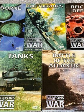 Weapons Of War 7 DVD/Booklet Lot (5 Sealed 2 Opened)